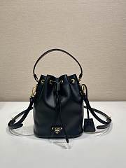 Prada Leather Mini Bag Black - 19.5x15.5x10cm - 1