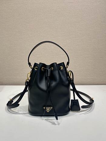 Prada Leather Mini Bag Black - 19.5x15.5x10cm