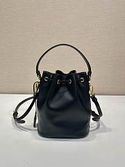 Prada Leather Mini Bag Black - 19.5x15.5x10cm - 6