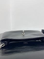 Balenciaga BB Soft Small Flap Bag Peach Calfskin Black - 23x14x3cm - 4