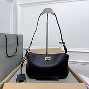 Balenciaga Rodeo Black Smooth Calfskin Shoulder Bag Black - 22x11.9x12.7cm - 1