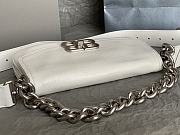 Balenciaga BB Soft Small Flap Bag Peach Calfskin White - 23x14x3cm - 3