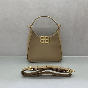 Balenciaga BB Soft Small Hobo Bag in Beige - 20x20x8cm