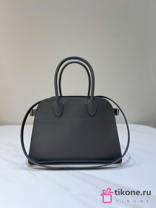 The Row Soft Margaux 10 Bag in Calfskin Leather Gray - 25.5x18x19cm - 1