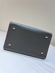 The Row Soft Margaux 10 Bag in Calfskin Leather Gray - 25.5x18x19cm - 2