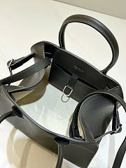 The Row Soft Margaux 12 Bag in Calfskin Leather Gray - 30.5x23x19cm - 2