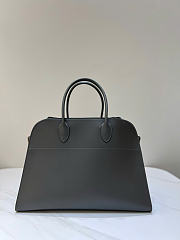 The Row Soft Margaux 17 Bag in Calfskin Leather Green - 38x28x23cm - 3