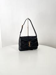 YSL Le 57 Hobo Bag In Quilted Lambskin Black - 24x18x5.5cm - 3