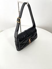 YSL Le 57 Hobo Bag In Quilted Lambskin Black - 24x18x5.5cm - 6