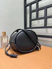 Loewe Flamenco Purse Bucket In Mellow Nappa Lambskin Black - 32x24x17cm - 6