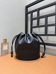 Loewe Flamenco Purse Bucket In Mellow Nappa Lambskin Black - 32x24x17cm - 3