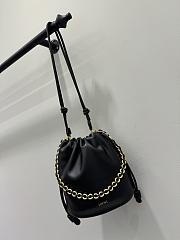 Loewe Flamenco Purse Bucket In Mellow Nappa Lambskin Black - 32x24x17cm - 2