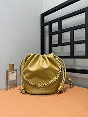 Loewe Flamenco Purse Bucket In Mellow Nappa Lambskin Sahara - 32x24x17cm - 1