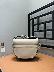 Loewe Small Gate Dual Bag In Soft Calfskin And Jacquard Sand - 25x19x11.5cm - 6