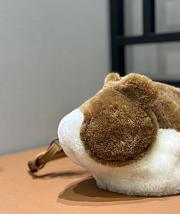 Loewe Hamster Bag In Shearling Caramel - 21x15x13cm - 6