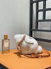 Loewe Bunny Bag In White - 21x15x13cm - 1