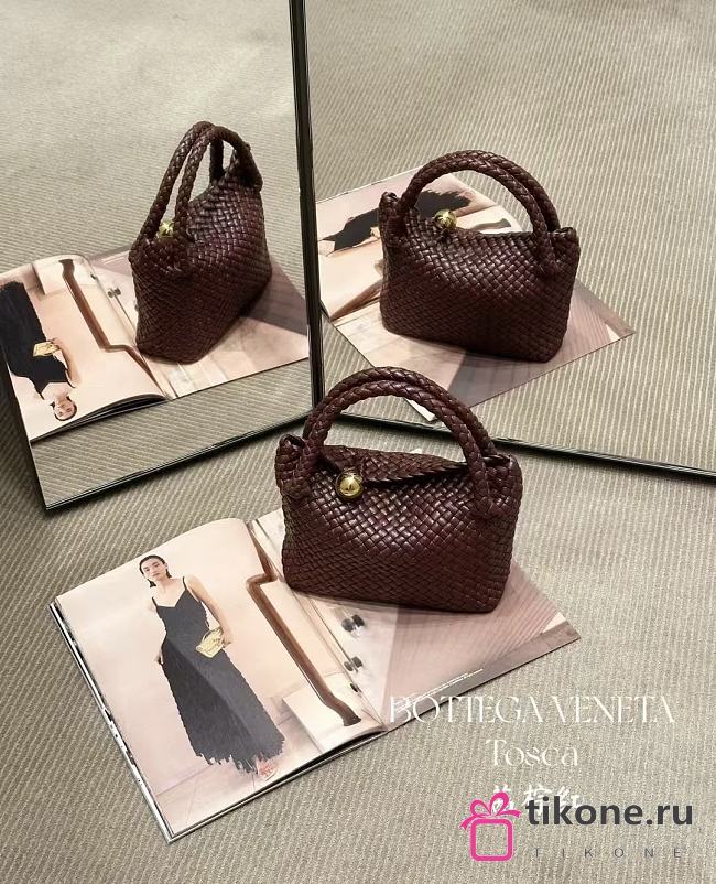 Bottega Veneta Small Tosca Burgundy - 20x16.5x7cm - 1