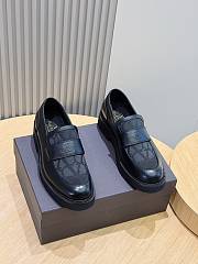 VLTN Loafer In Toile Iconographe Technical Fabric And Calfskin Black - 1