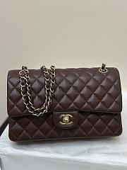 Chanel Classic 11.12 Handbag Lambskin Dark Brown - 25.5x15.5x6.5cm - 1