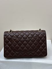 Chanel Classic 11.12 Handbag Lambskin Dark Brown - 25.5x15.5x6.5cm - 6