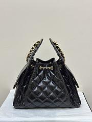 Chanel Drawstring Bucket Hobo Small Black - 30×26×14cm - 6