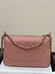 Chanel Clutch With Chain Lambskin Gold Tone Metal Pink - 21×15×7.5cm - 2