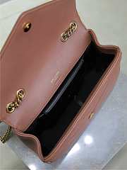 YSL Loulou Small In Matelasse Lambskin Pink - 24x14x6cm   - 4