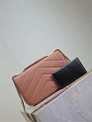 YSL Loulou Small In Matelasse Lambskin Pink - 24x14x6cm   - 2