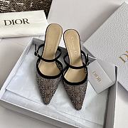 Dior Capture Heeled Mule Black  - 5