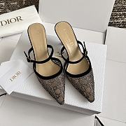 Dior Capture Heeled Mule Black  - 4