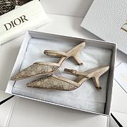 Dior Capture Heeled Mule Beige - 5