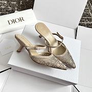 Dior Capture Heeled Mule Beige - 4