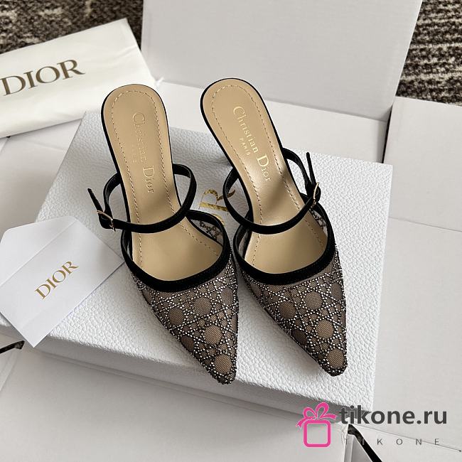 Dior Capture Heeled Mule Black  - 1