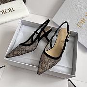 Dior Capture Slingback Pump Black  - 6