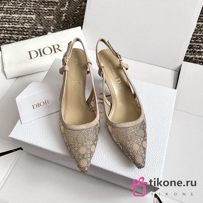 Dior Capture Slingback Pump Beige - 1