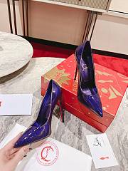 Christian Louboutin Patent Leather So Kate Pumps 120mm Purple - 3