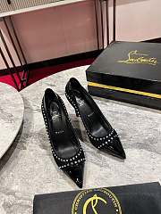 Christian Louboutin Duvette Strass Pumps 70mm Black - 1