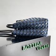 Bottega Veneta Medium Andiamo Intrecciato Denim Blue - 32x25x11cm - 5