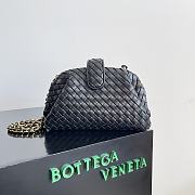 Bottega Veneta Small Lauren 1980 Black Leather Clutch Bag - 20x15x7.5cm - 6