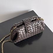 Bottega Veneta Small Lauren 1980 Pondant Leather Clutch Bag - 20x15x7.5cm - 5