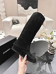 Hermes Boots Black Suede Leather - 1