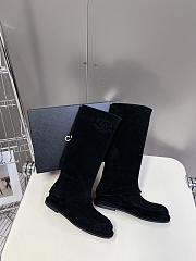 Hermes Boots Black Suede Leather - 6