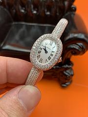 Cartier Baignoire Watch Mini Model Quartz Movement White Gold Diamonds - 6