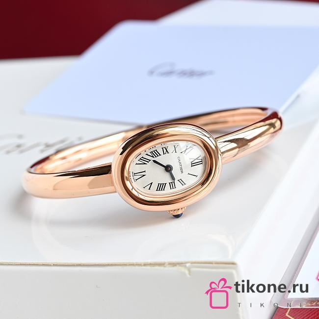 Cartier Baignoire Watch Mini Model Quartz Movement Rose Gold - 1