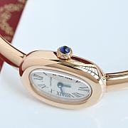 Cartier Baignoire Watch Mini Model Quartz Movement Rose Gold - 6