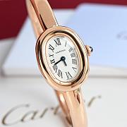 Cartier Baignoire Watch Mini Model Quartz Movement Rose Gold - 4