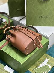 Gucci Diane Bucket Leather Brown - 30.5x19x6cm - 2