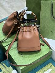 Gucci Diane Bucket Leather Brown - 30.5x19x6cm - 5