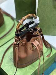 Gucci Diane Bucket Leather Brown - 30.5x19x6cm - 6