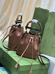 Gucci Diane Bucket Leather Brown - 30.5x19x6cm - 1